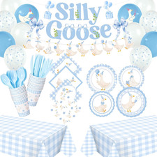 Silly Goose Birthday Party Tableware Set for 24 Guests - 183 Pcs