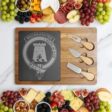 Macnaughten Clan Crest Scottish Charcuterie Board
