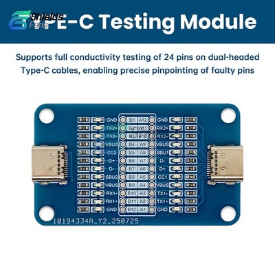 Double Head Type-C Fast Charging Cable Detection Module Type-C to Type-C Detect