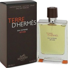 Terre D'Hermes Eau Intense Vetiver by Hermes men EDP 3.3 / 3.4 oz New in Box