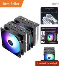Peerless Assassin 120 SE ARGB CPU Cooler Aluminum 6 Heat Pipes Dual Fans for ...