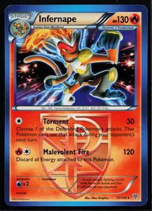 Infernape 17/135 Plasma Storm Holo Rare