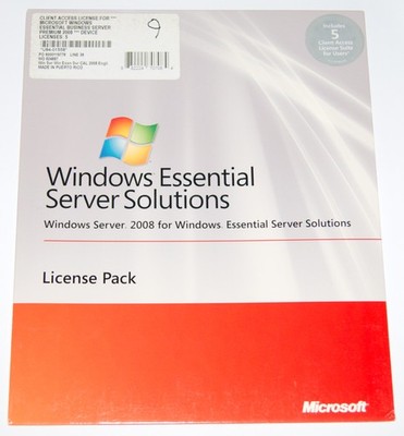 Microsoft Windows Essential Business Server Premium 2008 CAL - 5 Device - Retail
