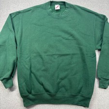 Vintage 90s Jerzees Crewneck Sweatshirt Mens L 50/50 Blank Russell Athletic USA
