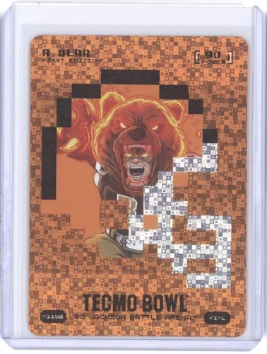 A BEAR 2026 BO JACKSON BATTLE ARENA TECMO BOWL HELMET ICON BF FIRE #HI196 Q1078