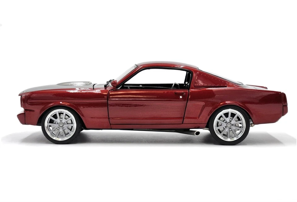 New Acme 1:18 Scale 1965 Shelby GT350R - Pro Touring (Metallic Maroon) A1801887 - Image 2 of 4