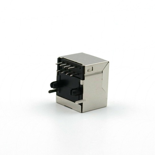 10* RJ45 Right Angle Network Ethernet 8P8C Female Socket PCB Solder Connectors f - Afbeelding 5 van 6