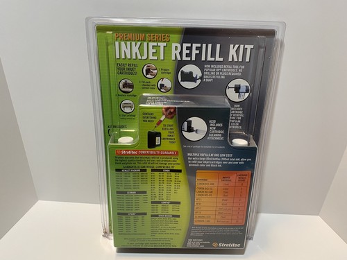Stratitec Premium Series Inkjet Refill Kit 3 4 &6 Color Printer - A1