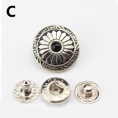 Fashion Copper Press Studs Snap Fasteners Button Garment DIY Sewing Accessories - Picture 15 of 30