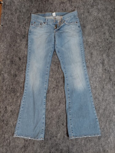 Jean Lucky Brand Dungaree Femme Taille 4/27 - Medium Wash - 100% Coton - Très Bon état
