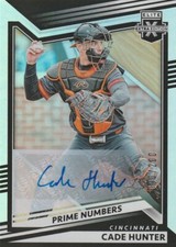 CADE HUNTER 2022 PANINI ELITE EXTRA EDITION PRIME NUMBERS PARALLEL AUTO. 90/200
