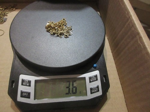 2 PAIR OF 14K GOLD CHAINS FOR SCRAP, 3.6 GRAMS