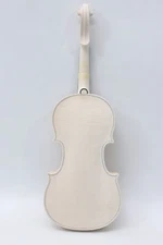 Handmade 4/4 Violin One Piece Flame Maple Back Spruce Unfinished As Shown