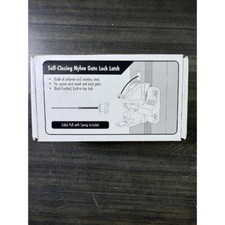 Self-Closing Gate Latch Nylon Lock Keyed Wood Vinyl Fence Security