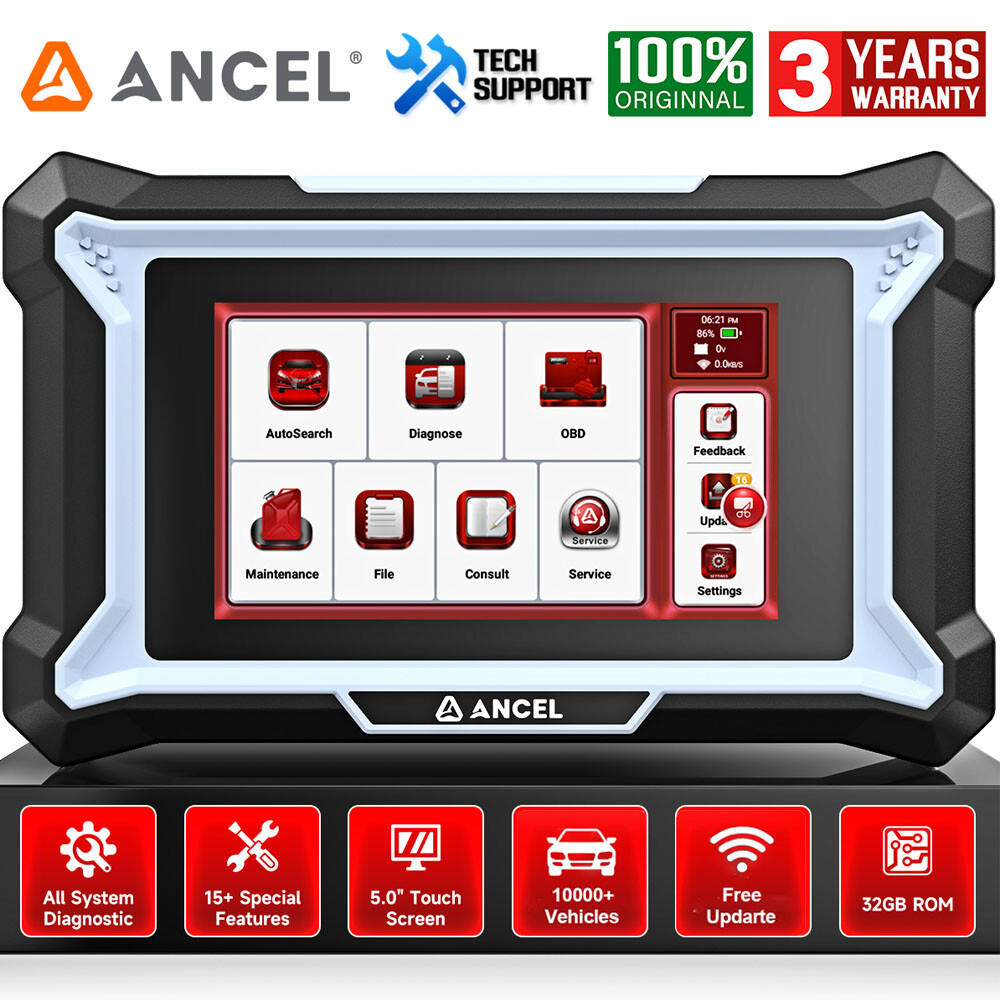 ANCEL DS200 All System Car OBD2 Scanner Diagnostic ABS Bleeding TPMS DPF Oil BMS