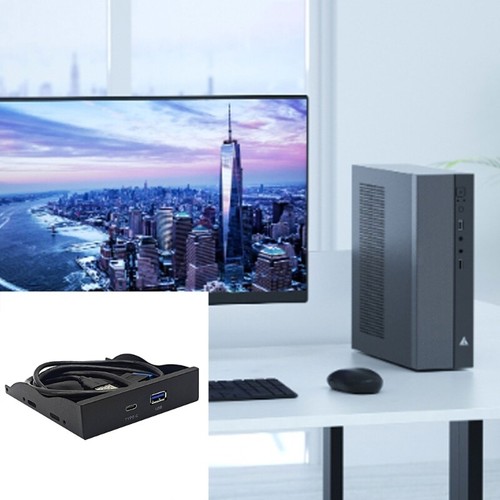 USB3.0+TypeC Floppy Drive Panel Save Space Keep Computer Neat for Desktop Case - Afbeelding 2 van 8