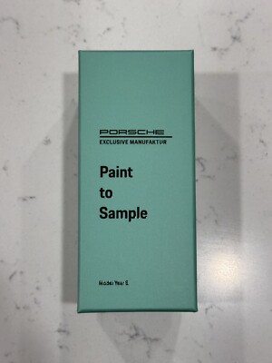 PORSCHE FIRST EDITION EXCLUSIVE MANUFAKTUR PAINT TO SAMPLE COLOR CHART MY S 2024