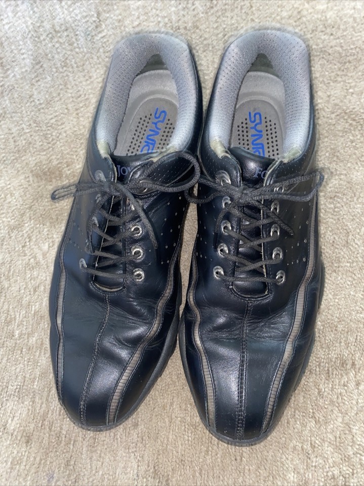 Footjoy Synr G Memory Foam Mens Black Golf Shoes Size 9 M Optiflex 2 FJ