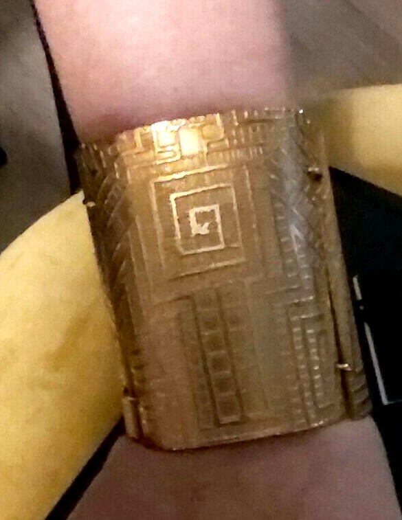 Bracelet Manchette Doré Biche De Bere - Créateur Français - Très Bon état, Jamais Porté