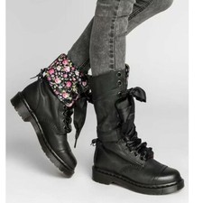 Mens Women Retro Mid Calf Boots Lace Up Military Combat Ankle Bootie Shoes Boots