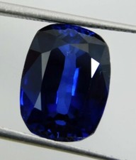 Certified 9.48 Ct Natural Kashmiri Blue Sapphire Cushion Cut Loose Gemstone