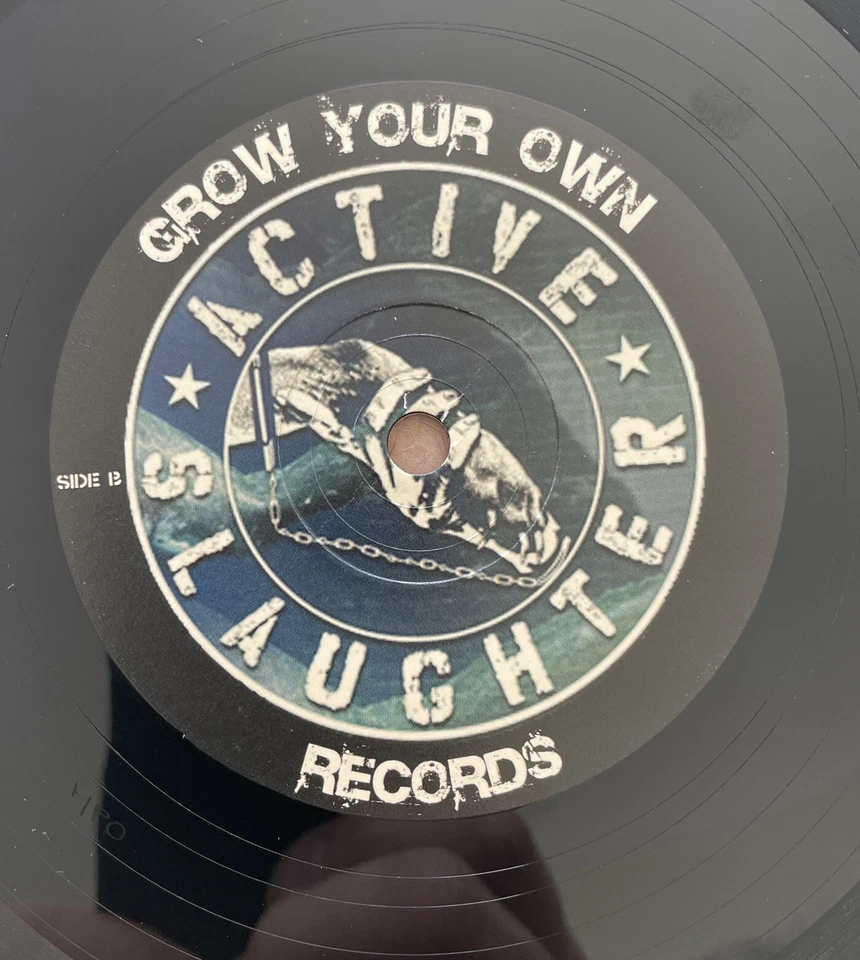 Active Slaughter - Tomorrow's Too Late 7” punk vinyl record NM / NM - Image 4 of 4