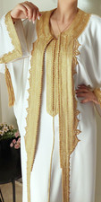 Moroccan 2 pieces caftan Embroidered takchita Arabic Bridal kaftan Nikah dress