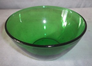 Arcoroc France Green Glass Bowl 5 Ebay