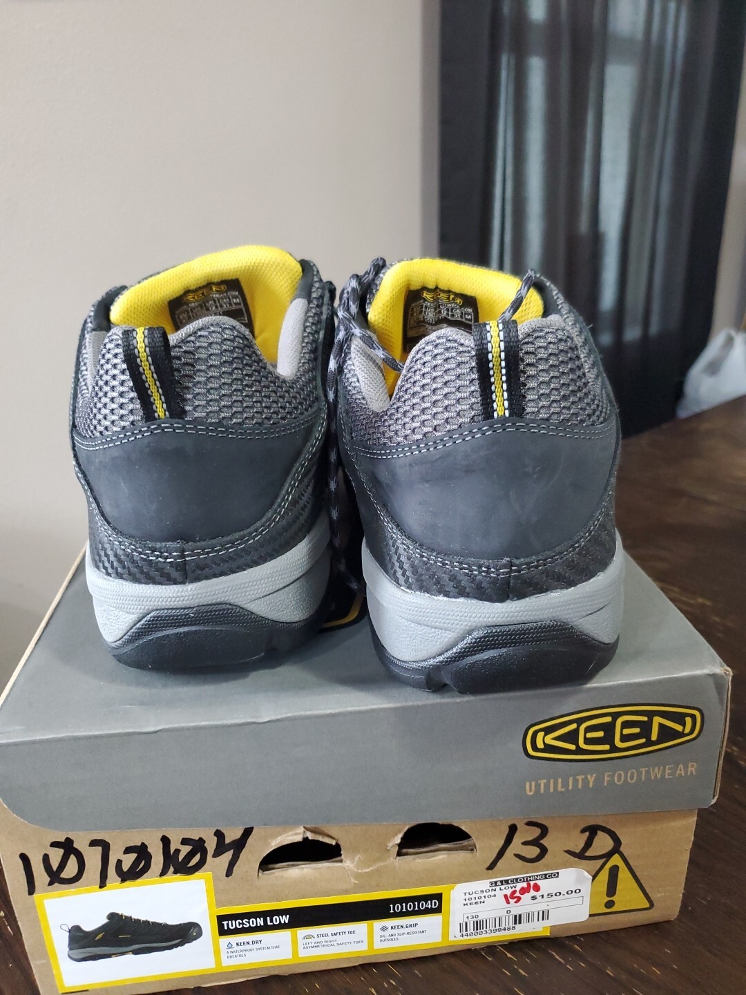 Scarpe da lavoro KEEN Utility Tucson stivali bassi punta acciaio uomo US 13 D EU 44 5