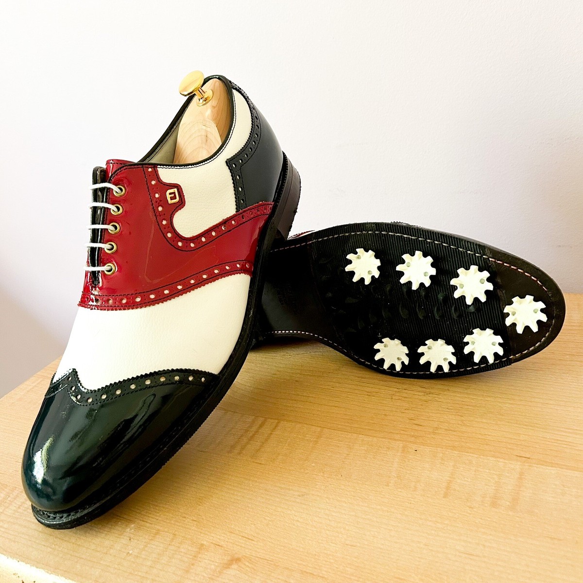 VINTAGE FootJoy Classics Leather shield tip golf shoes Men's