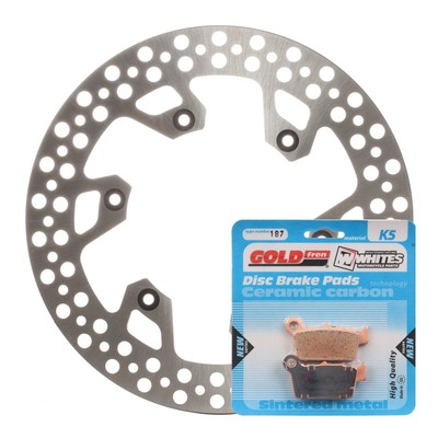 Cyleto Bremsbeläge Hinten Für Yamaha WR250F/WR450F (2003-2013) – Halbmetallisch, 66,9x36,1x10,75 Mm
