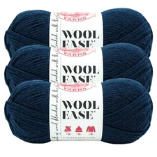 (3 Pack) Lion Brand Yarn 620-009 Wool-Ease Yarn, Riverside