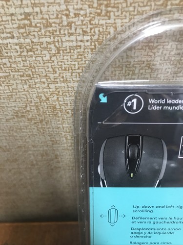 NEW Logitech M525 Power Plus Optical Wireless Laser Mouse 910-002696 Black Gray - Photo 6/9