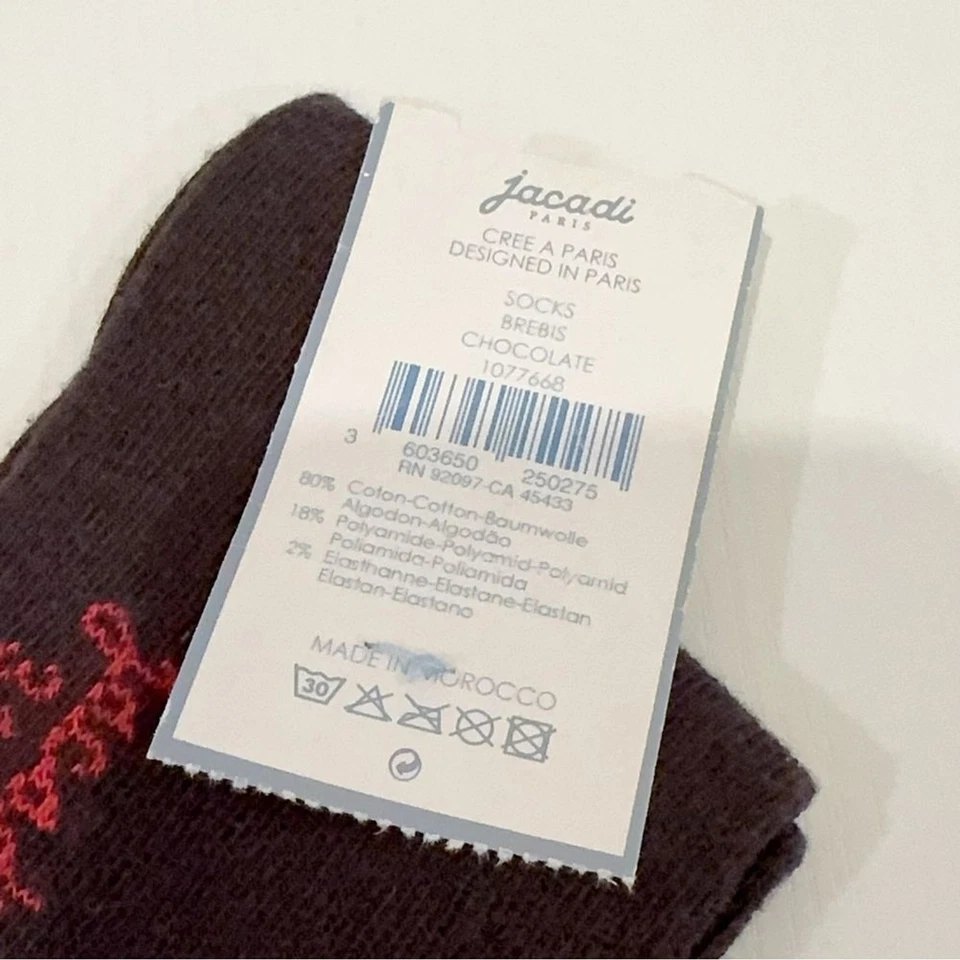 2 pares de calcetines de invierno Jacadi de mezcla de algodón talla 31-34 (6-8 años) para niños Foto 4 de 4