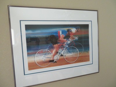 Robert Peak Visions of Gold 1984 Olympic Lithograph, Signed, Numbered and Framed