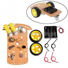 4WD 2WD Robot Smart Car Chassis Kits Speed Encoder 65x26mm Tire for Arduino NEW