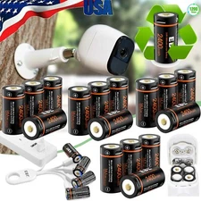 EBL 3V CR123 16340 USB Rechargeable Li-ion Batteries w/ Charger for Camera Lot