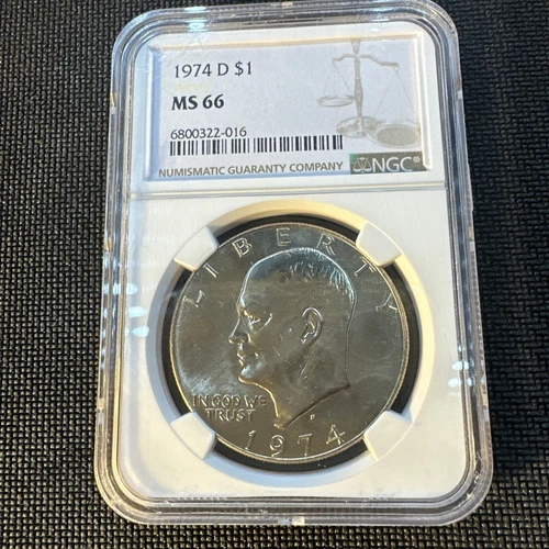 MS66 1974-D NGC EISENHOWER DOLLAR