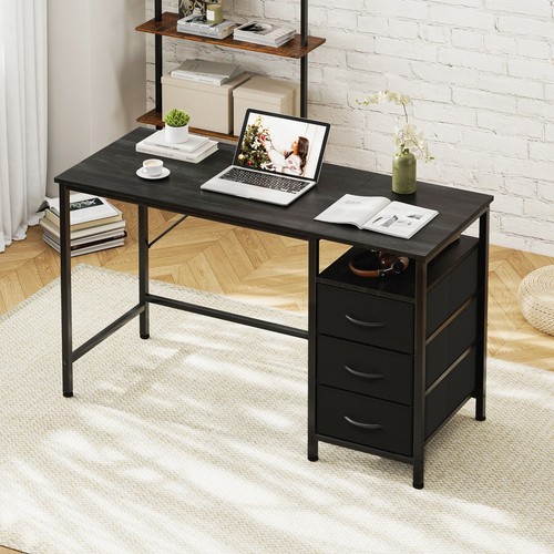 Home Office Computer Desk with 3 Drawers, Modern Simple Gaming Desk - Picture 2 of 7