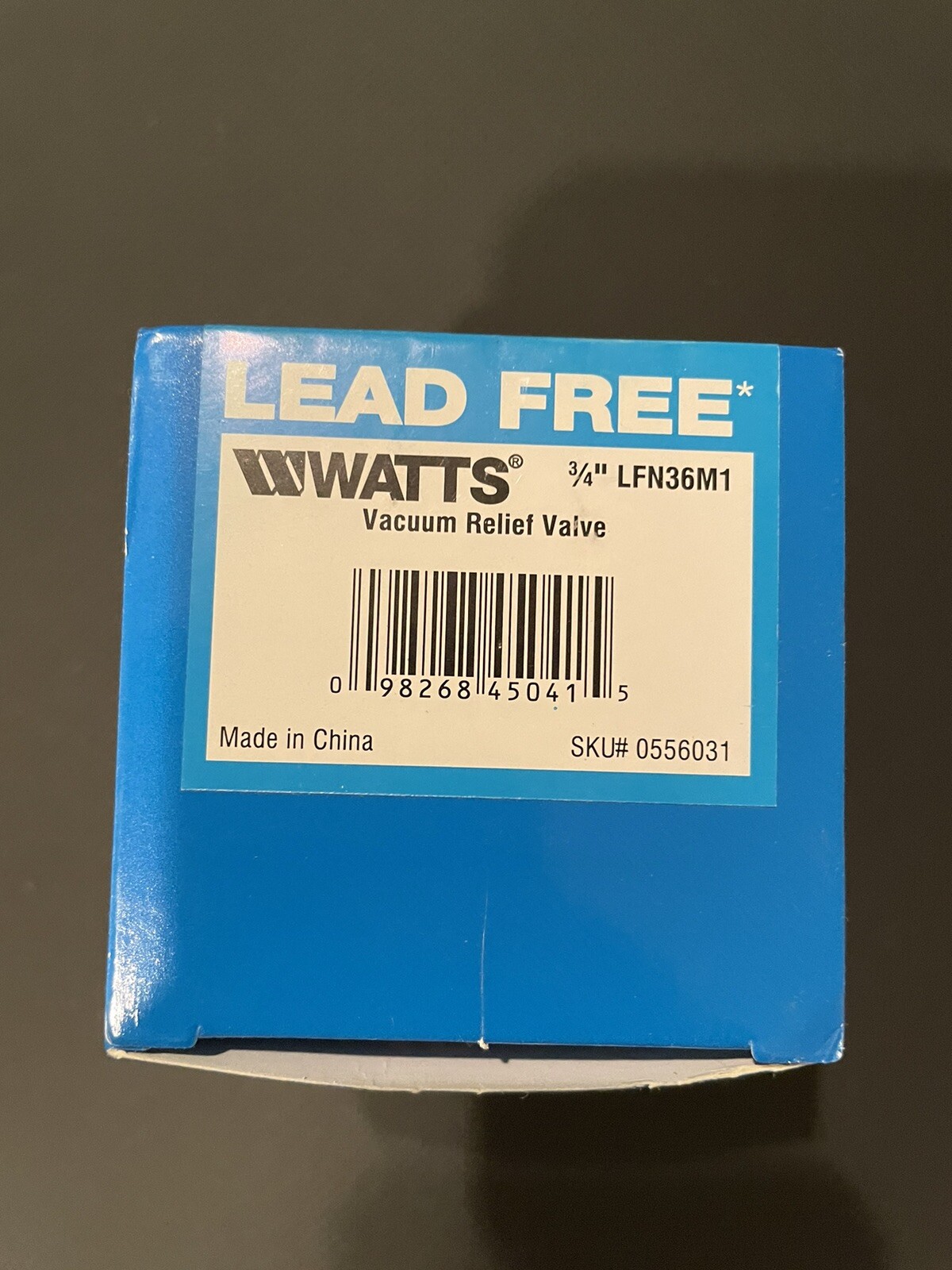 Box Of (5) Watts 3/4 LFN36M1, Brass 3/4” Vacuum Relief Valve eBay