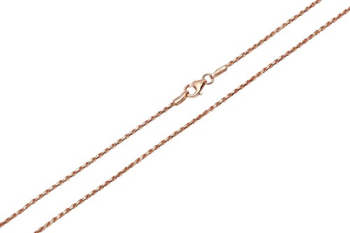14k Solid Rose Gold D/Cut Rope Chain Necklace 1mm Men's Women Size 16"-30" - Picture 3 of 4
