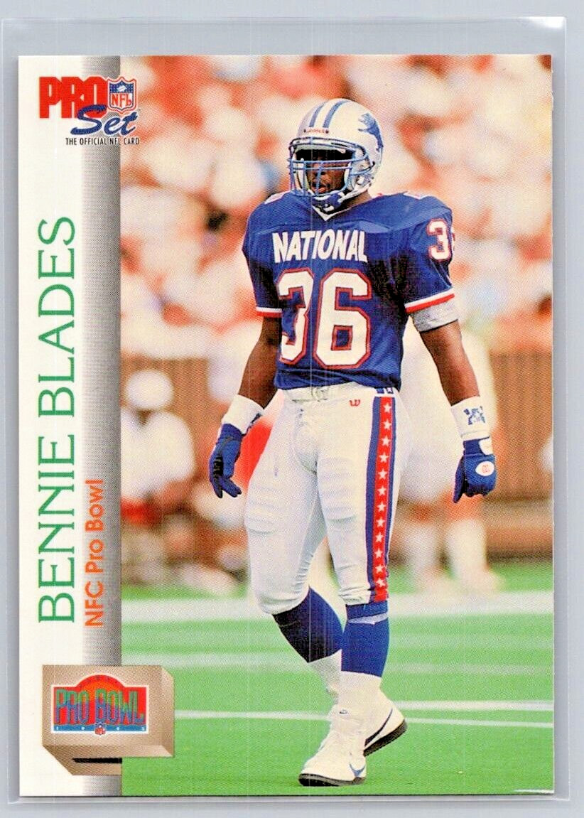 1992 Pro Set Series 2 - Bennie Blades - Detroit Lions - NFC Pro Bowl - #403