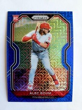 2021 PANINI PRIZM BLUE MOJO ALEC BOHM RC! 1/199! 1/1! FIRST ONE!