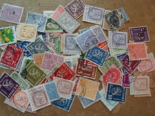 Collection lot 100 different small stamps of Finland