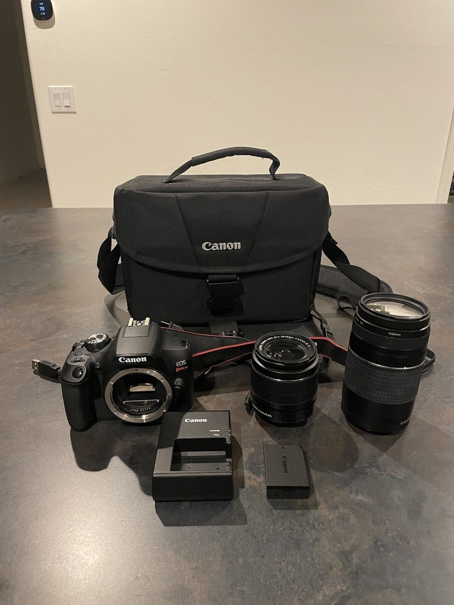 Canon DS126621 EOS Rebel T6 18MP DSLR Camera With 18-55mm and 75