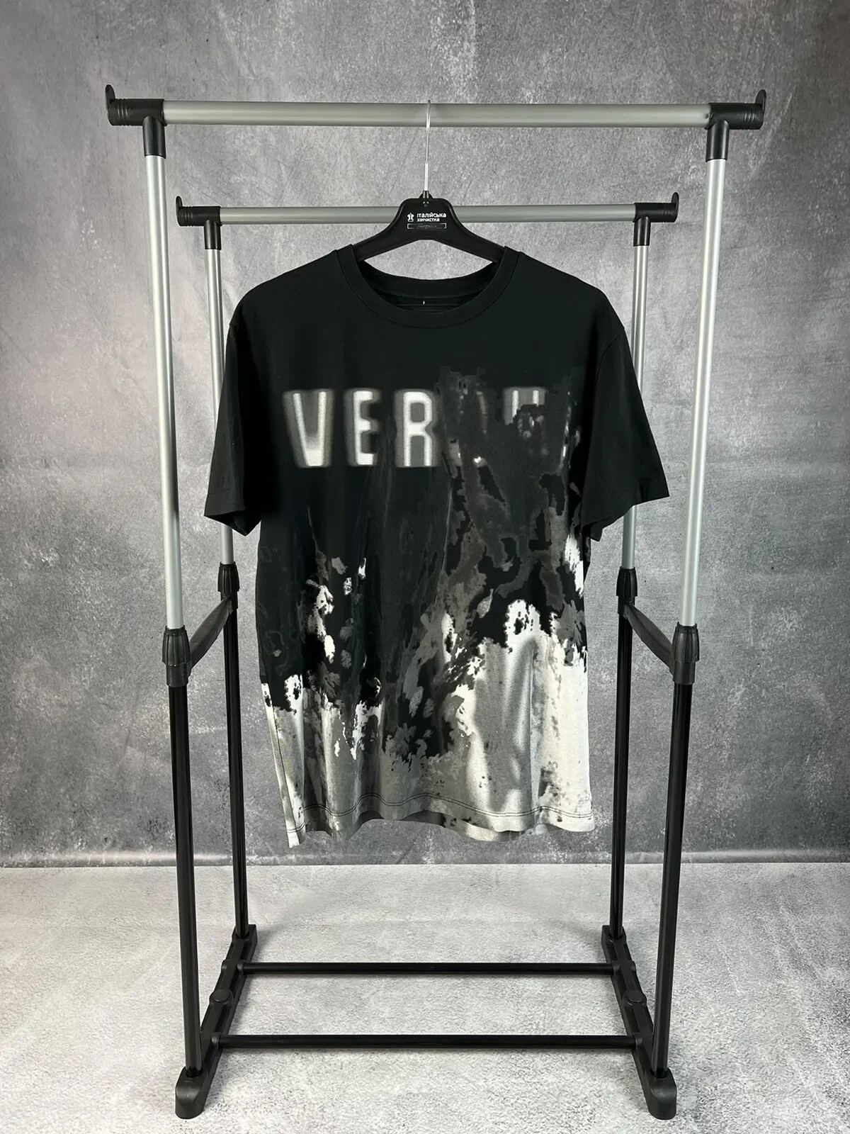 Versace multicolor print T-shirt in size small for men
