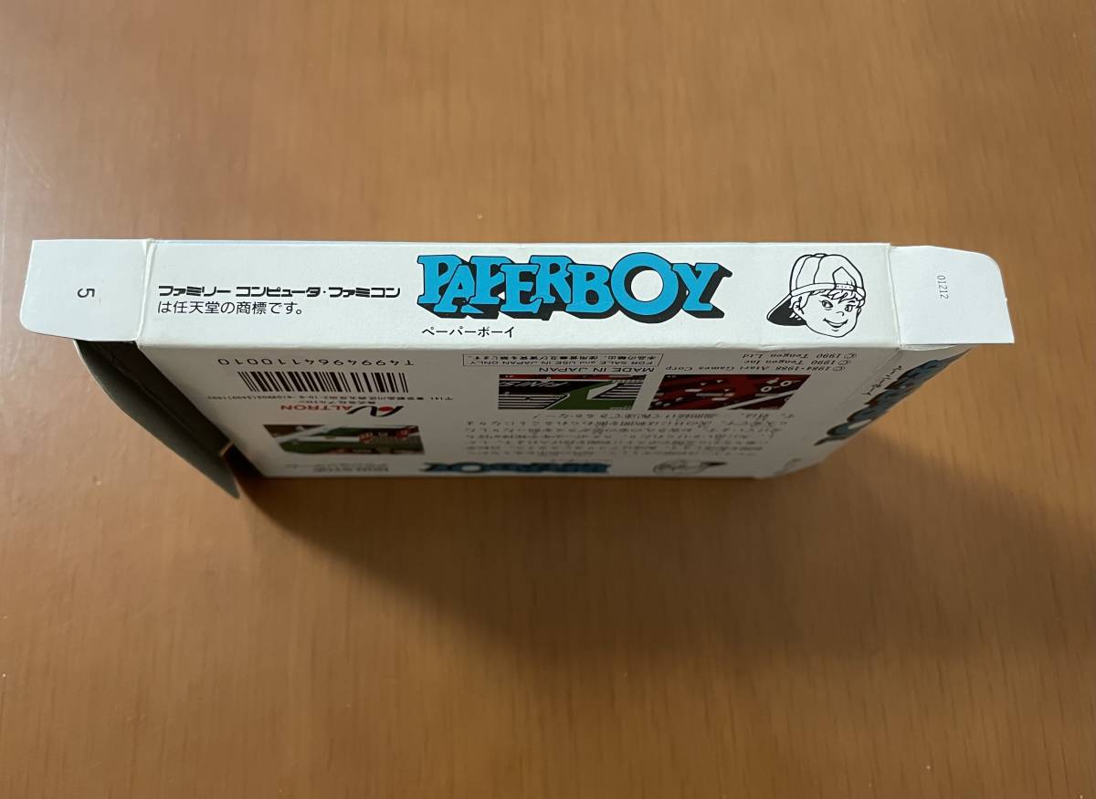 ペーパーボーイ　ファミコン　FC Nintendo Famicom Paper Bpy w/box FC NES Extremely Rare Game