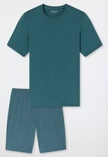 1 Schiesser Herren Schlafanzug kurz gemustert - Casual Essentials 181157 Fb. 700