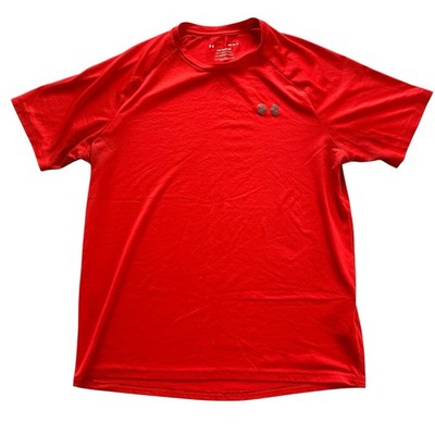 Under Armour The Tech Tee Men's Red Lightweight Crew Neck T-Shirt Size M