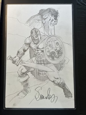 Original Art Pencil Signed  Smoby